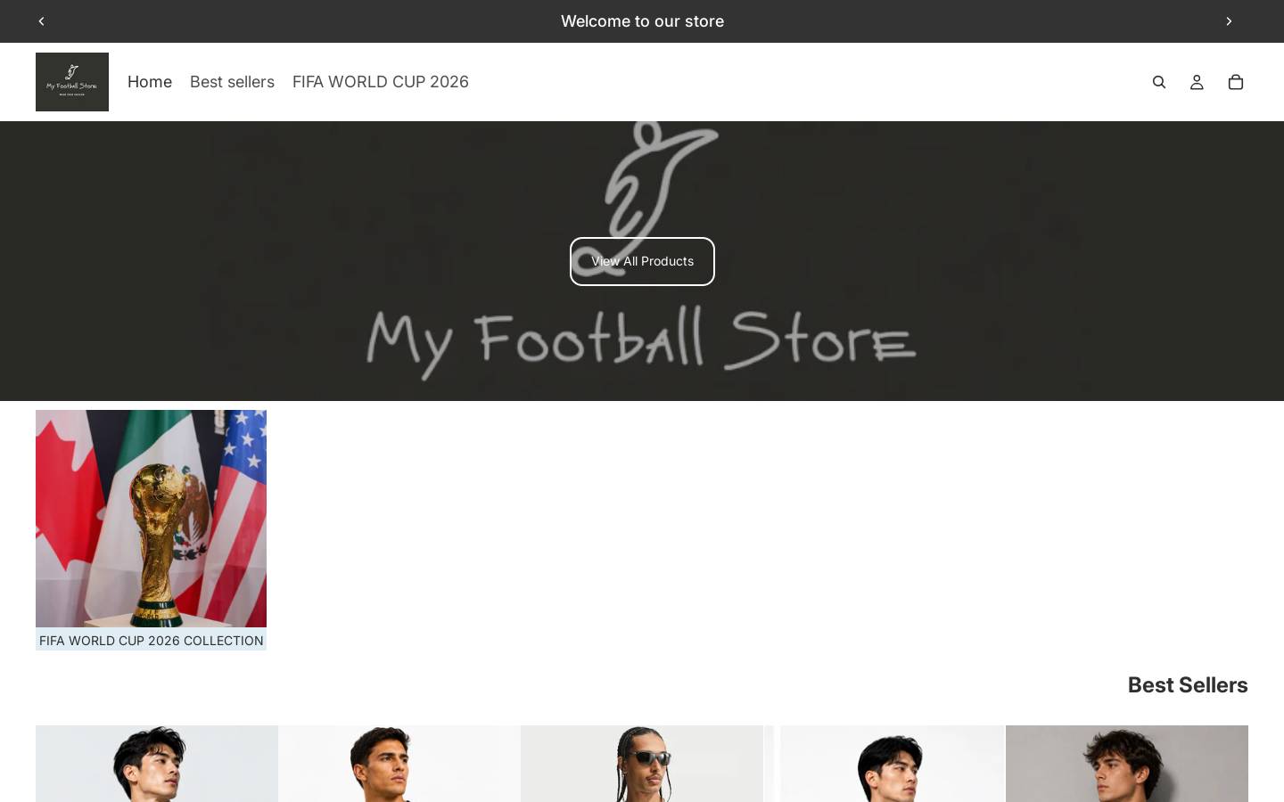 myfootballstore.in homepage screenshot