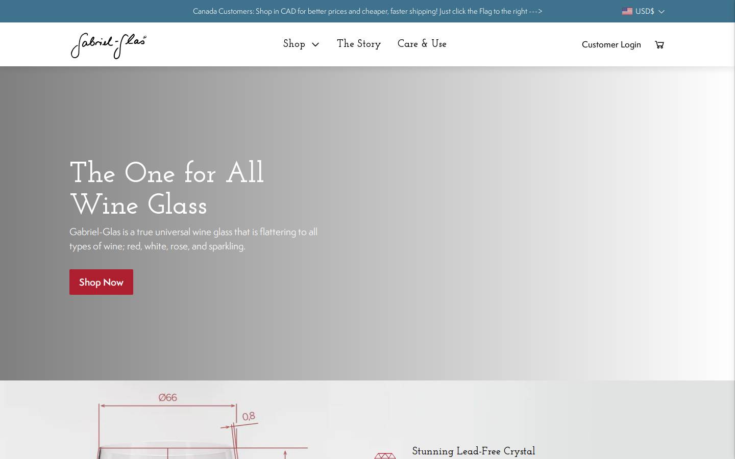 mygabrielglas.com homepage screenshot