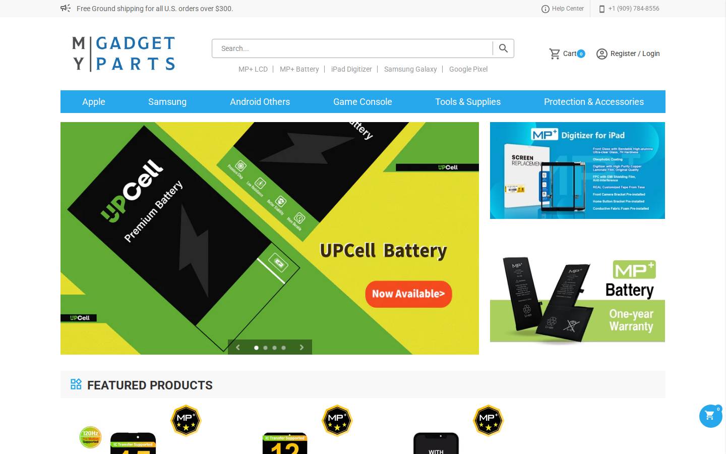 mygadgetparts.com homepage screenshot