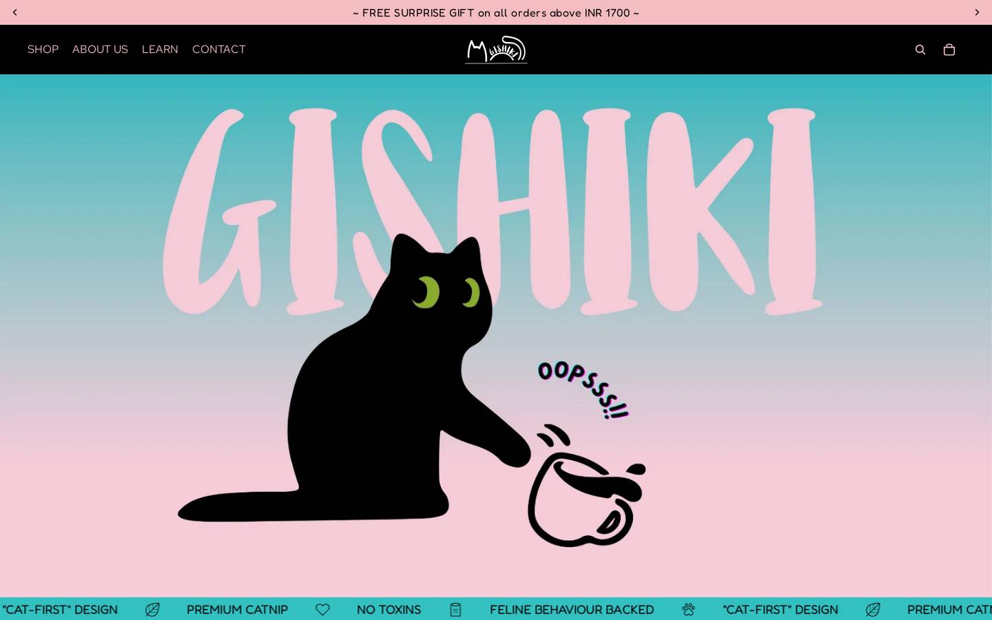mygishiki.com homepage screenshot