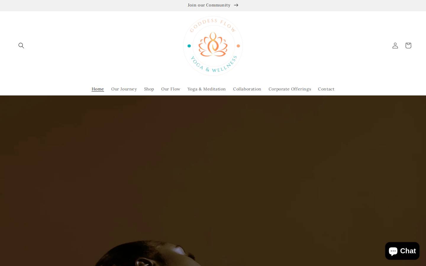 mygoddessflow.com homepage screenshot