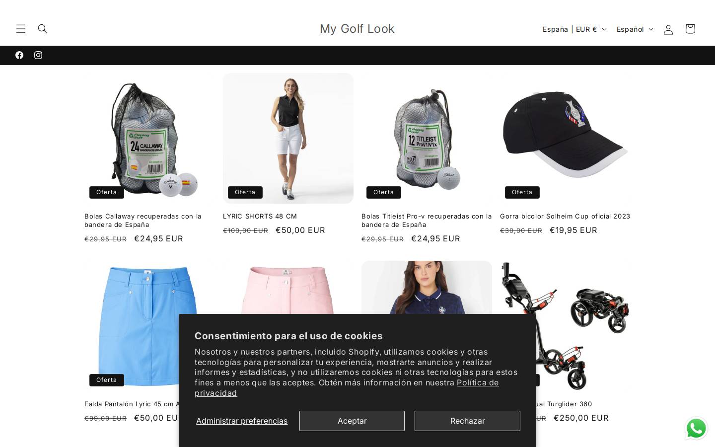 mygolflook.com homepage screenshot