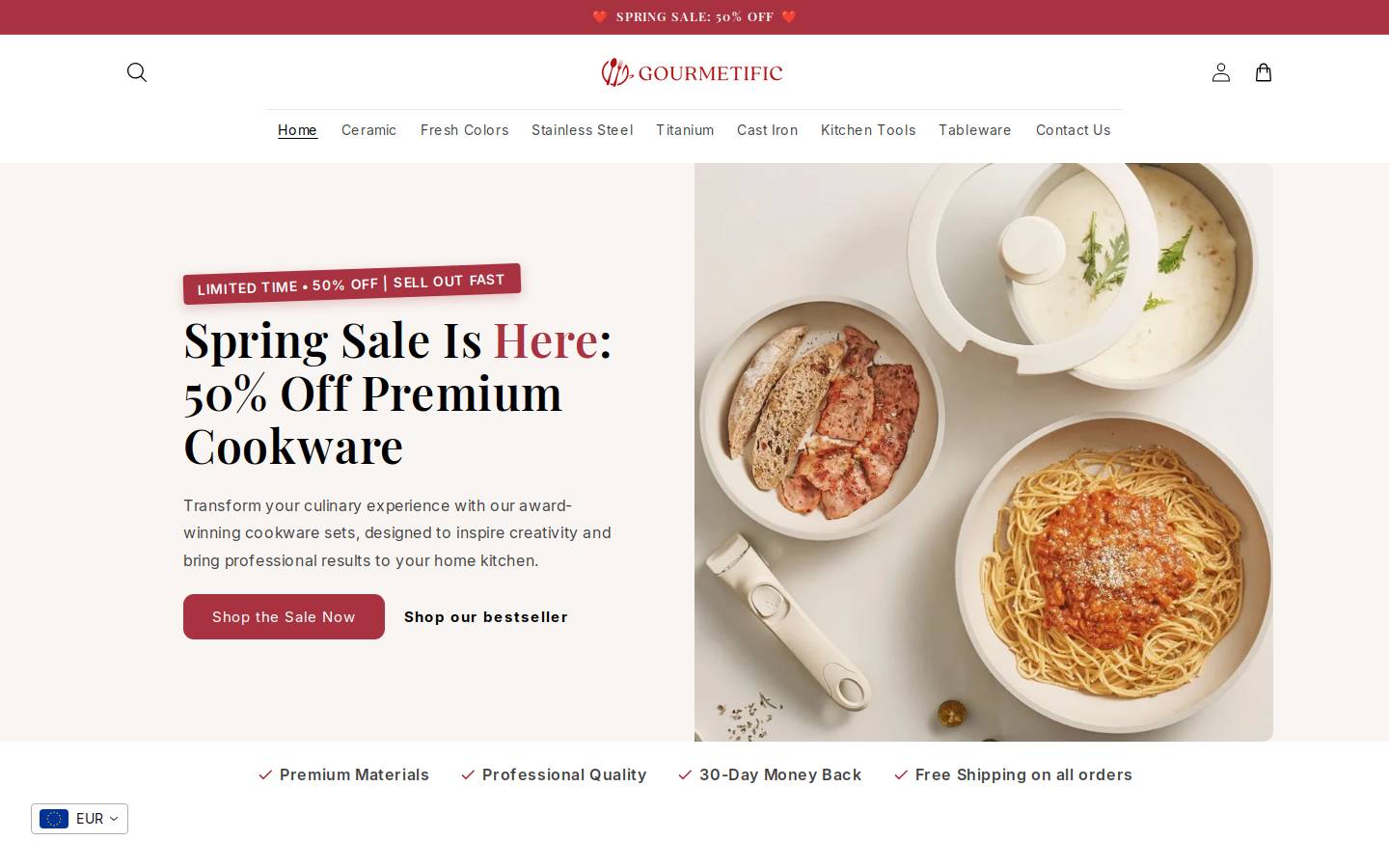 mygourmetific.com homepage screenshot