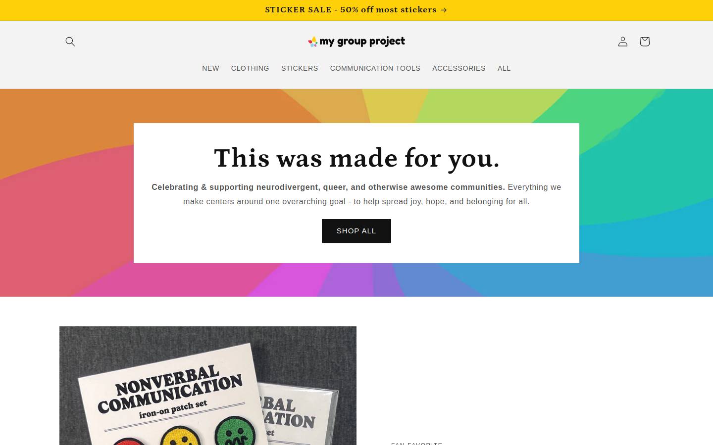 mygroupproject.com homepage screenshot