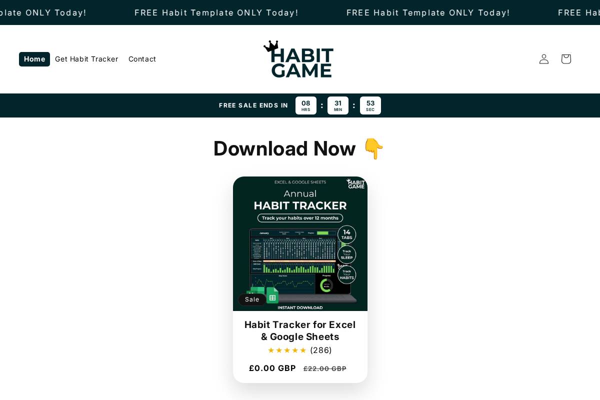 myhabitgame.com homepage screenshot
