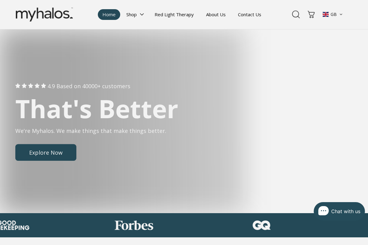myhalos.com homepage screenshot