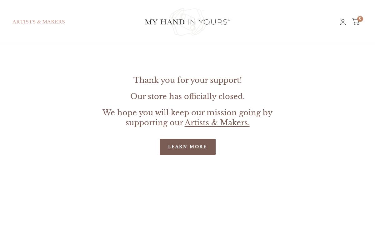 myhandinyours.com homepage screenshot