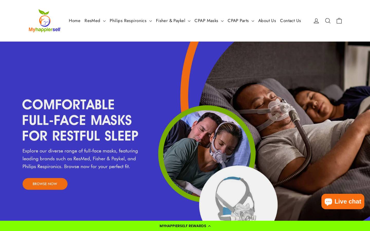Myhappierself homepage screenshot