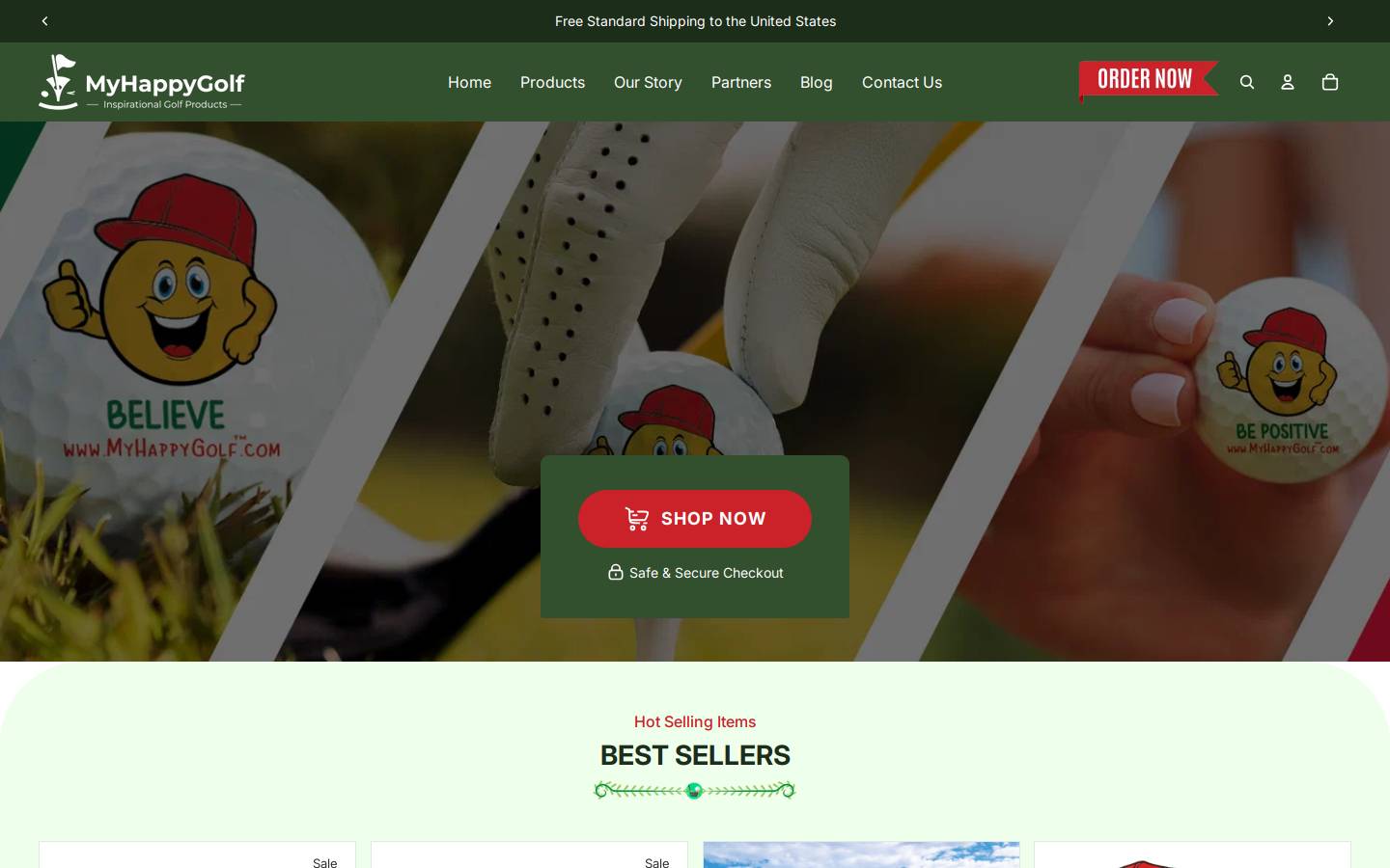 myhappygolf.store homepage screenshot