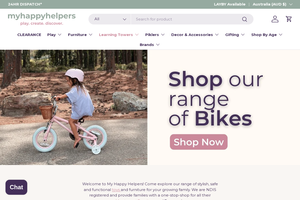 My Happy Helpers homepage screenshot