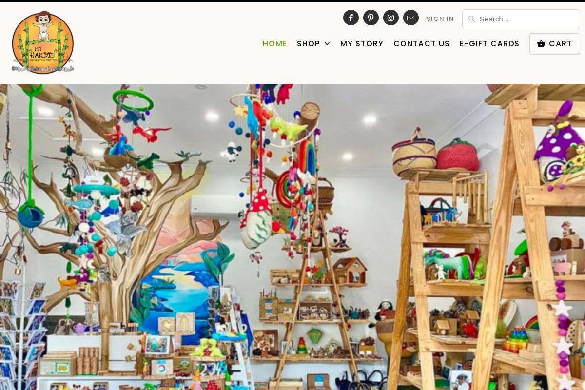 myhardie.com homepage screenshot