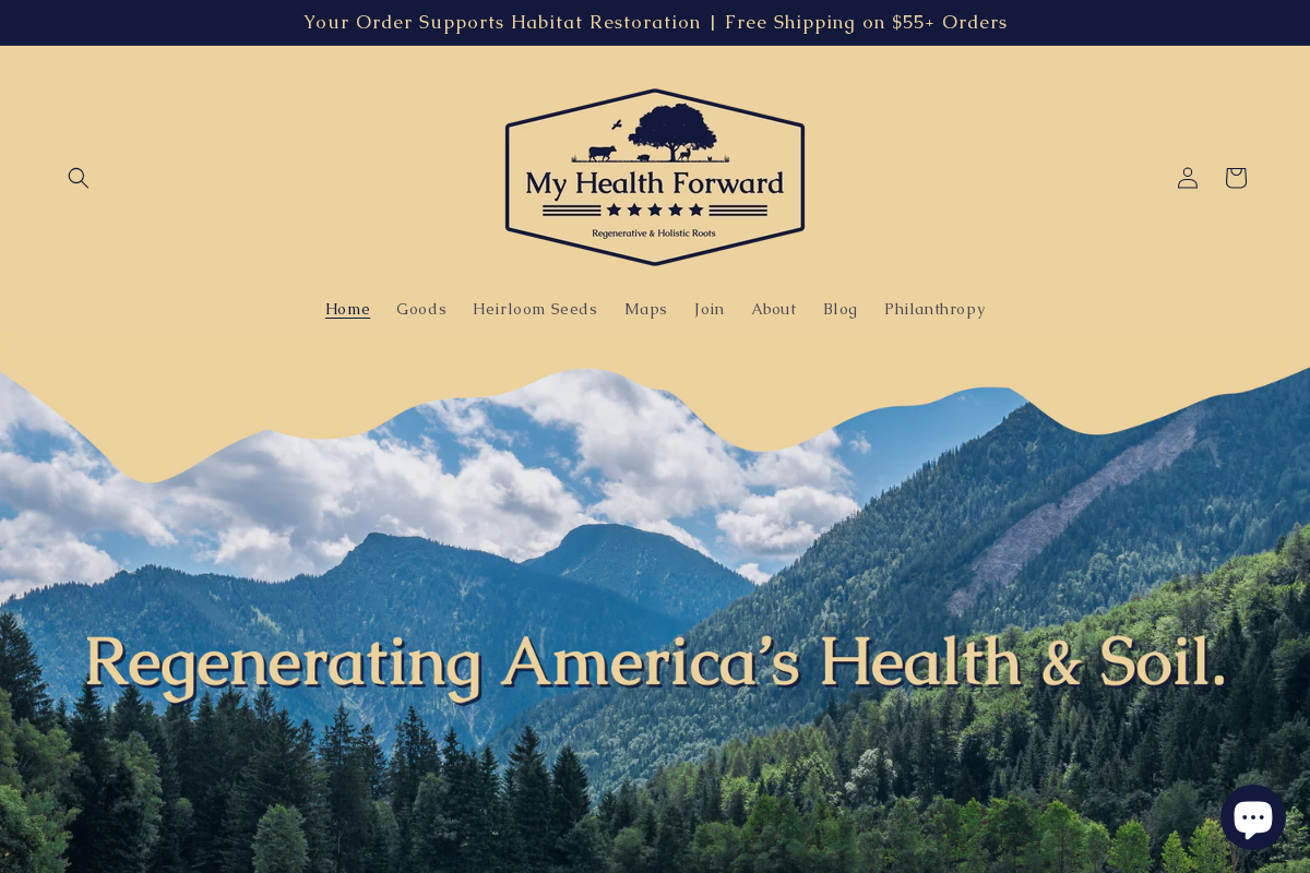 Myhealthforward homepage screenshot