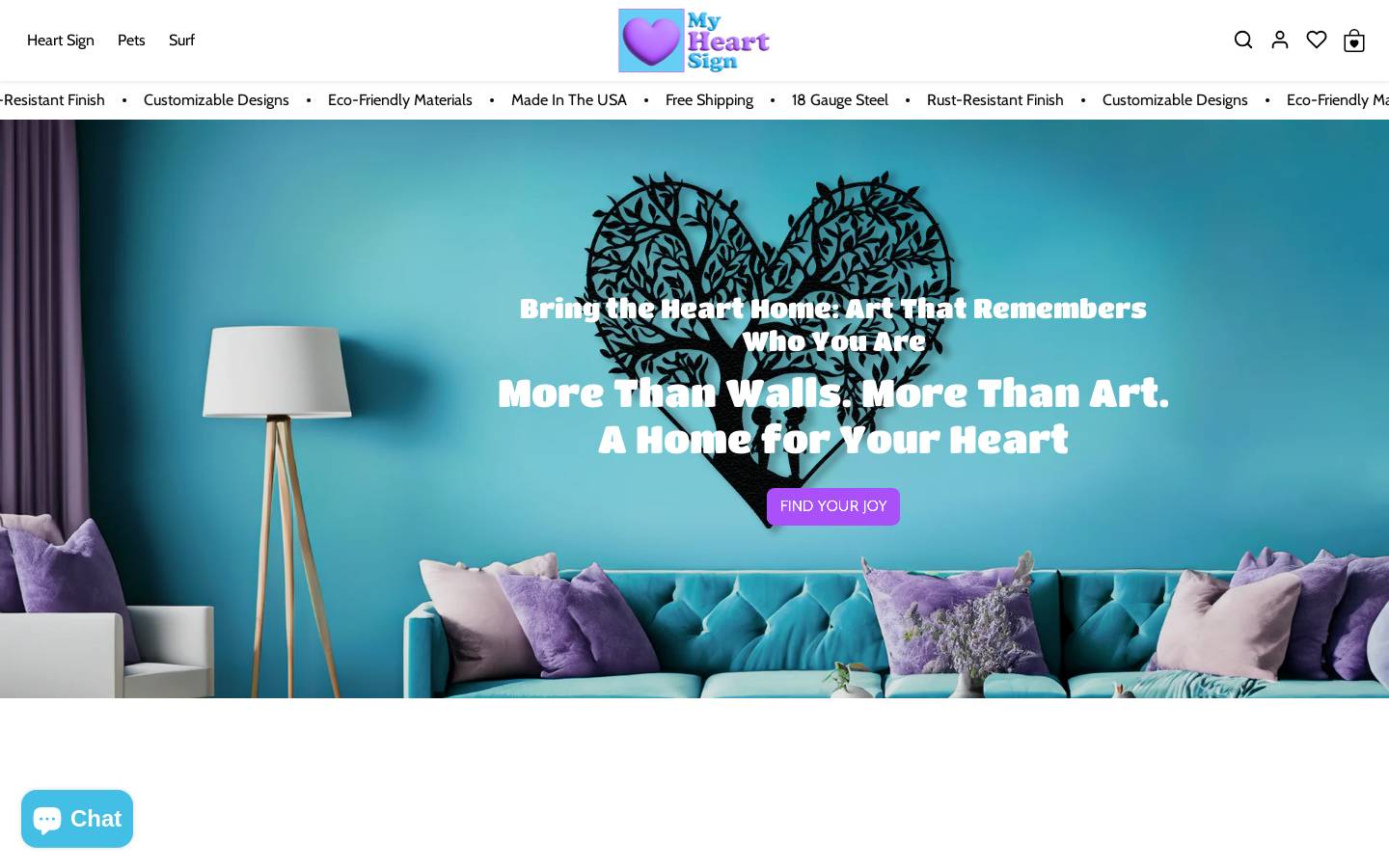 myheartsign.com homepage screenshot