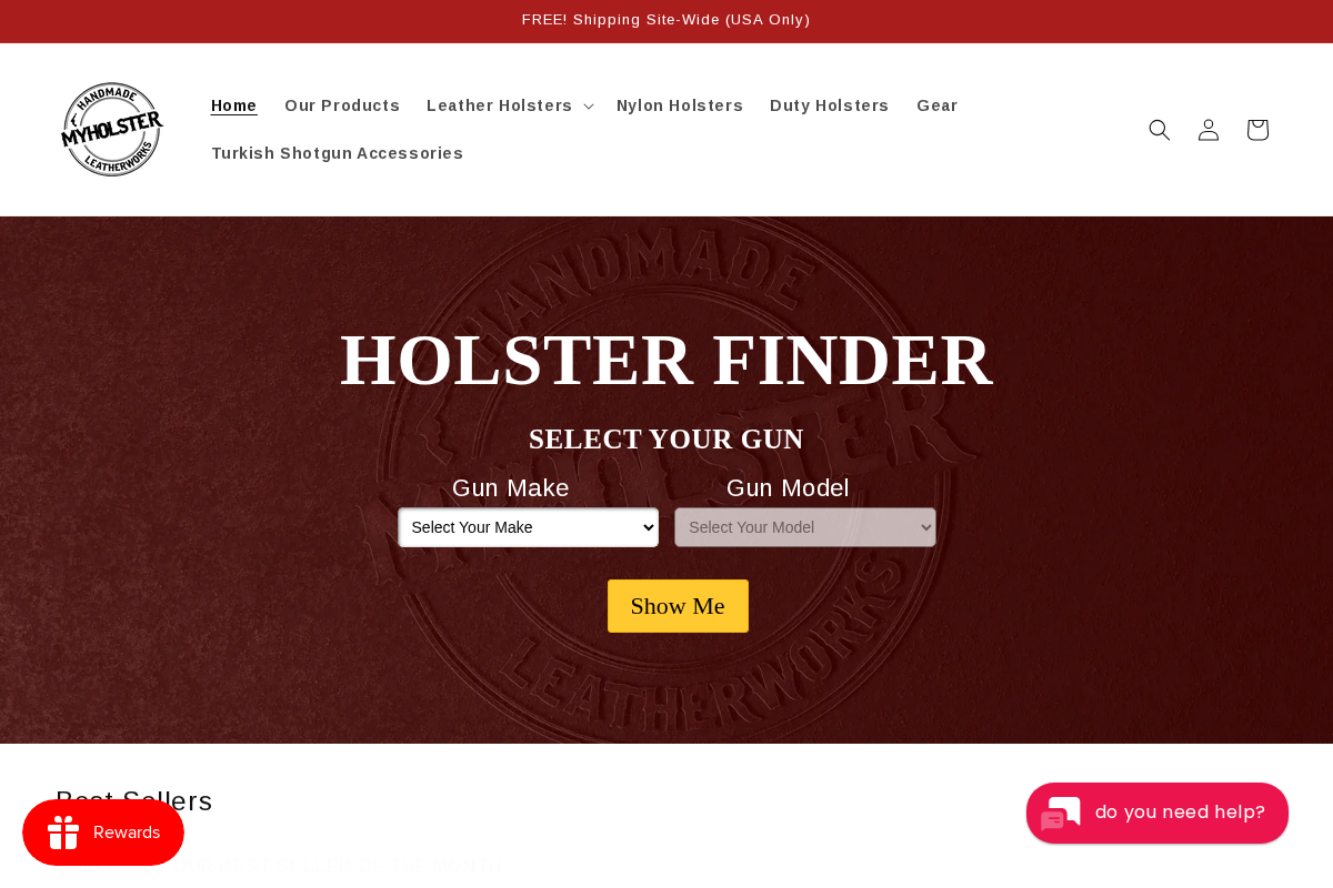 MyHolster homepage screenshot