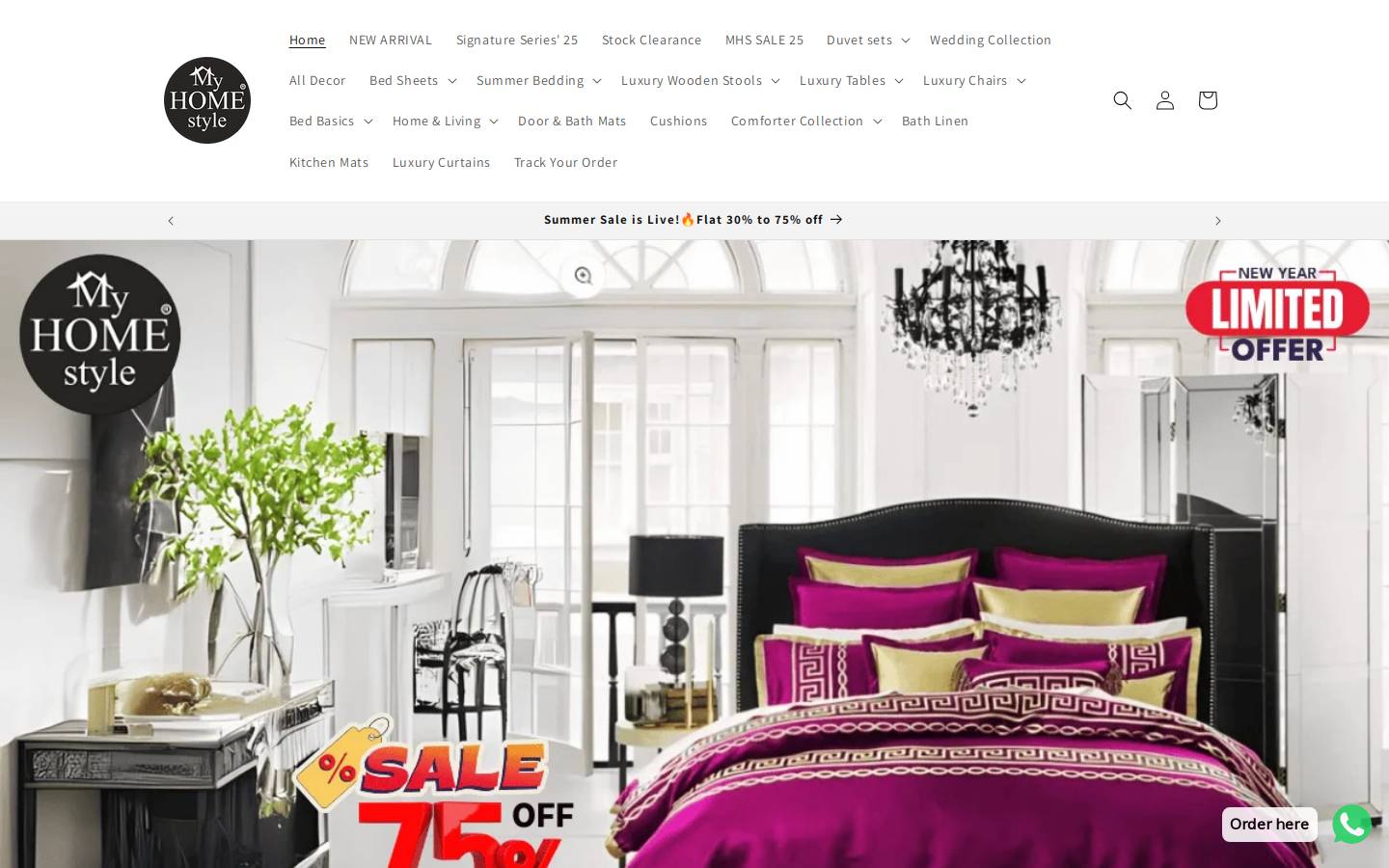 myhomestyle.pk homepage screenshot