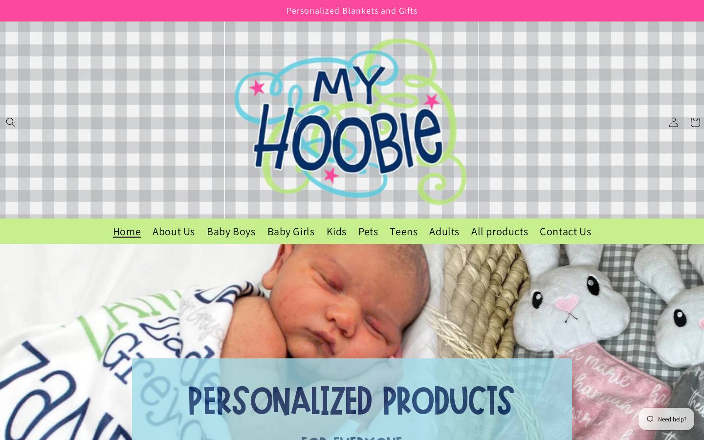 myhoobie.com homepage screenshot