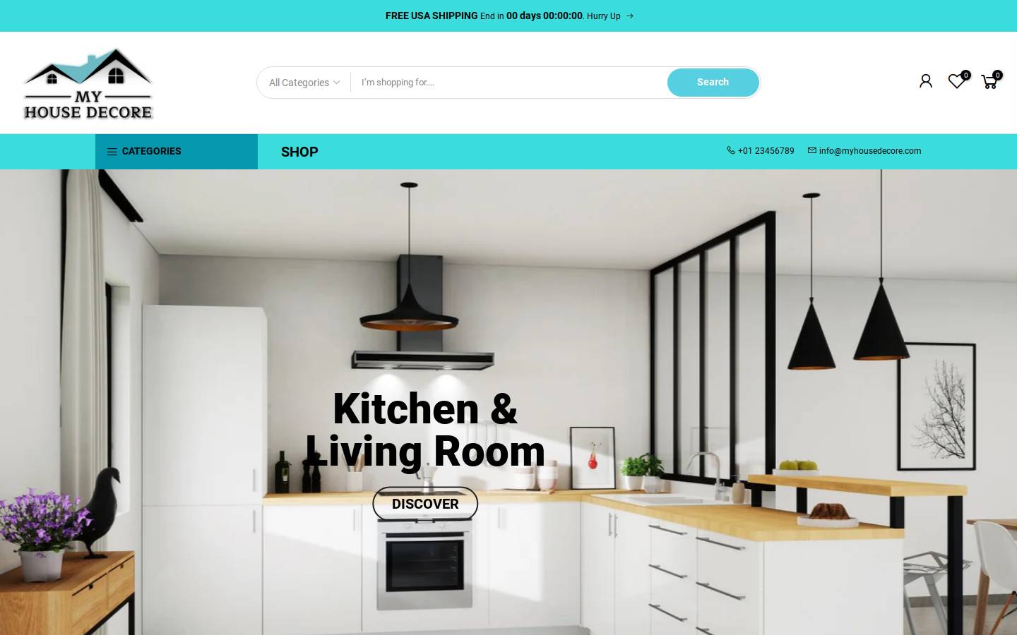 myhousedecore.com homepage screenshot