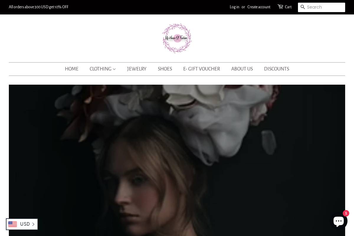 myhouseoffashion.com homepage screenshot