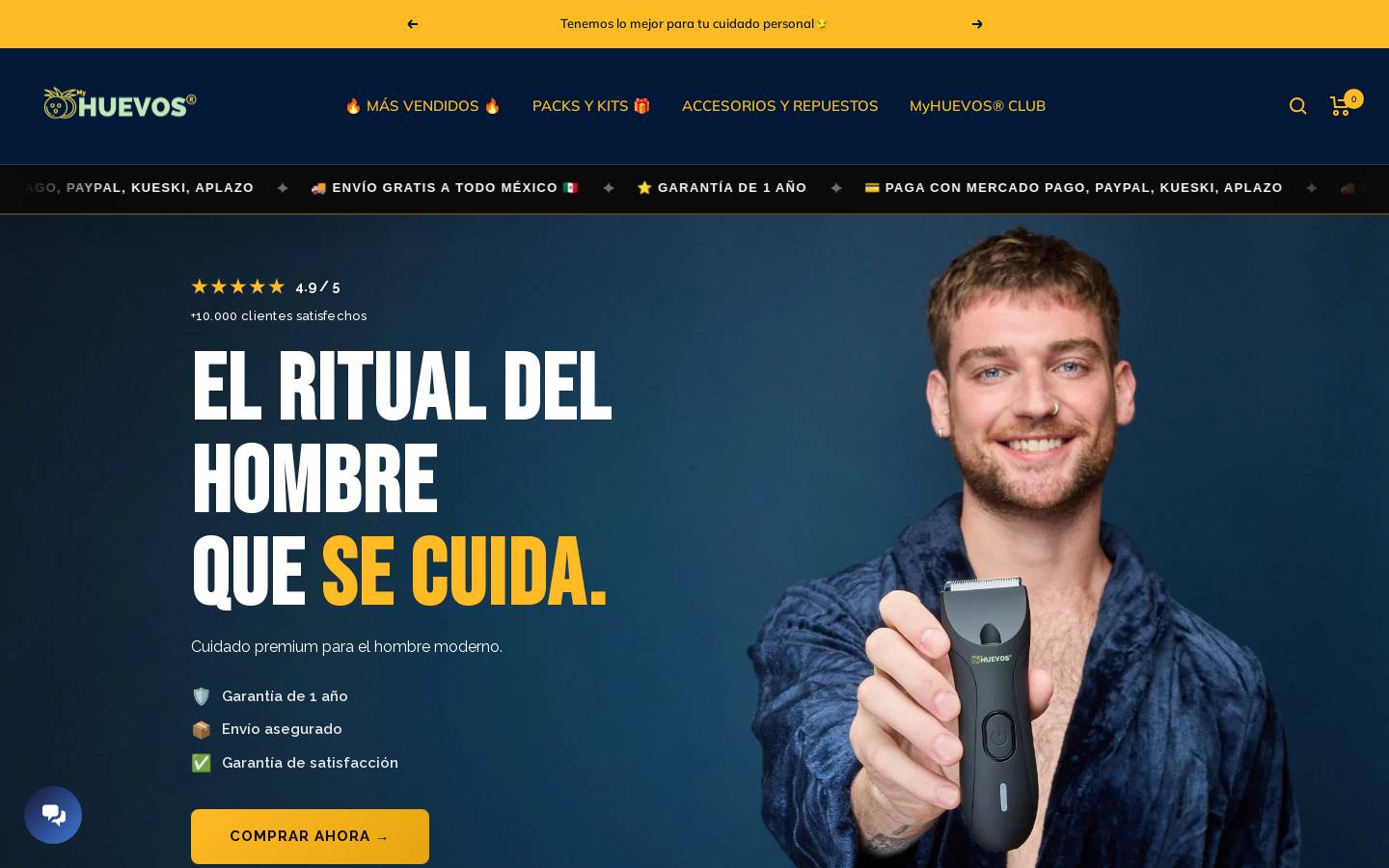 myhuevos.mx homepage screenshot