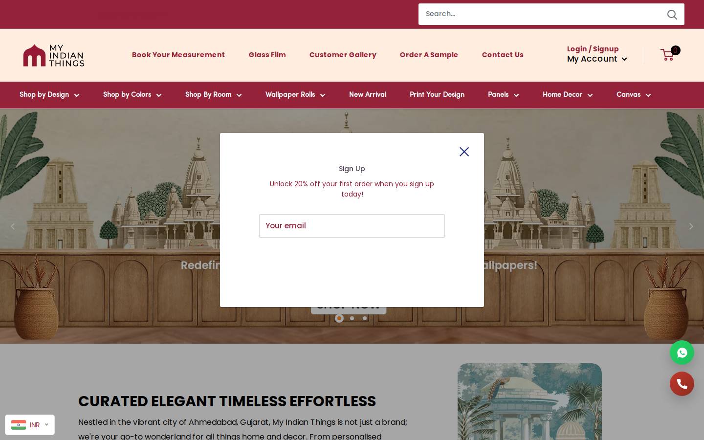 myindianthings.com homepage screenshot