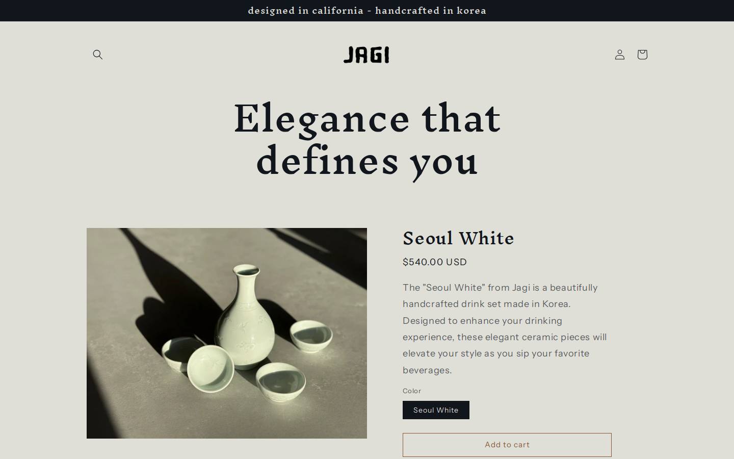myjagi.com homepage screenshot