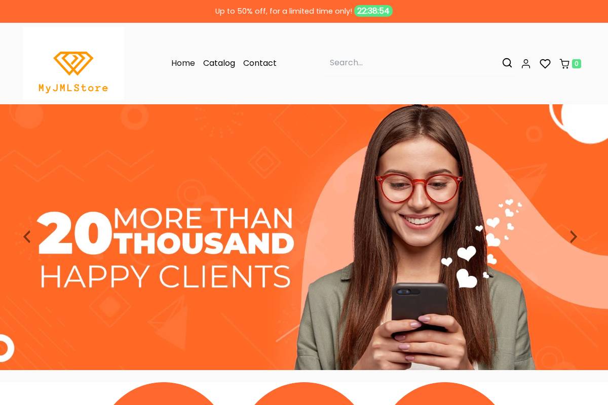 myjmlstore.com homepage screenshot