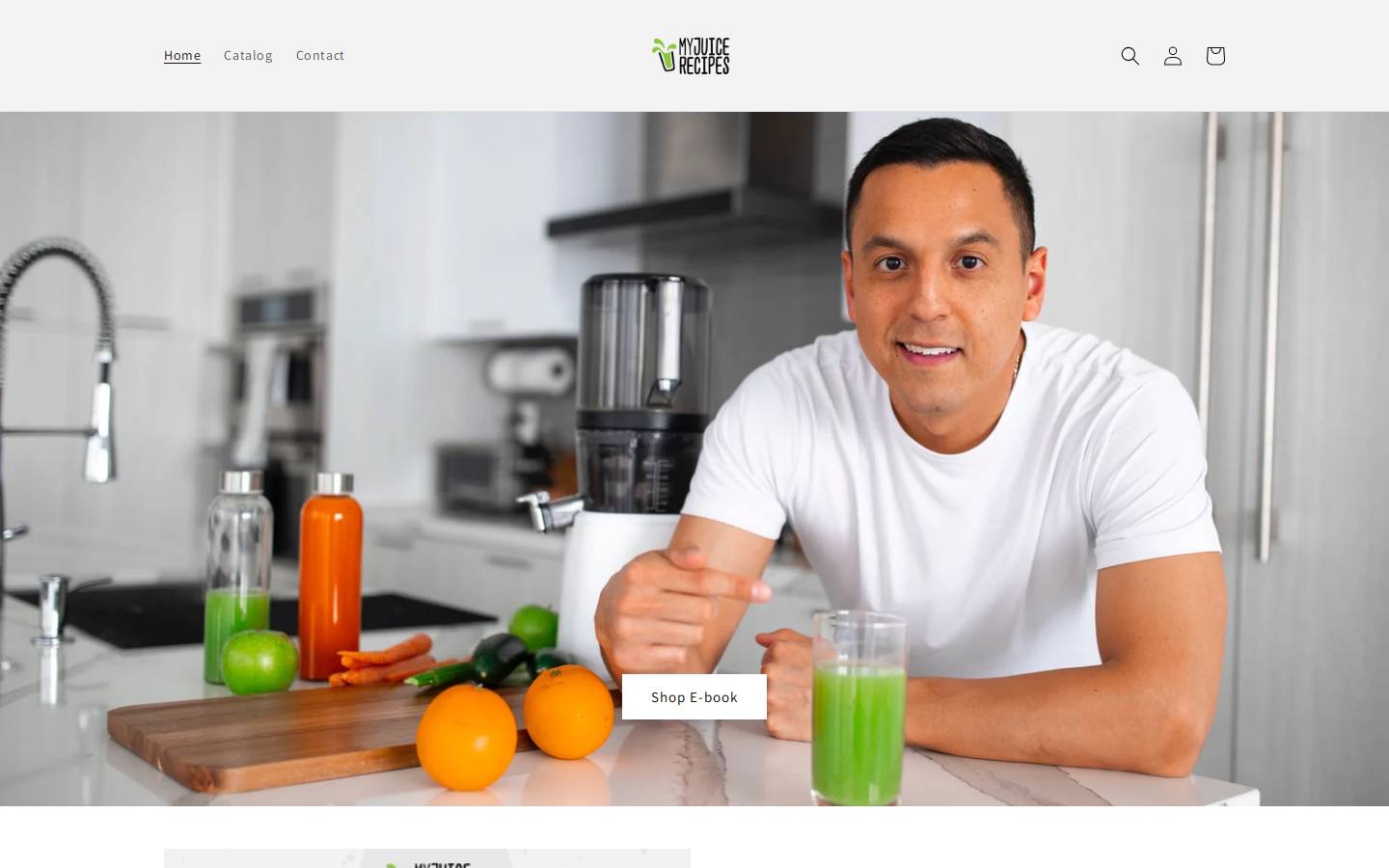 myjuicerecipes.com homepage screenshot