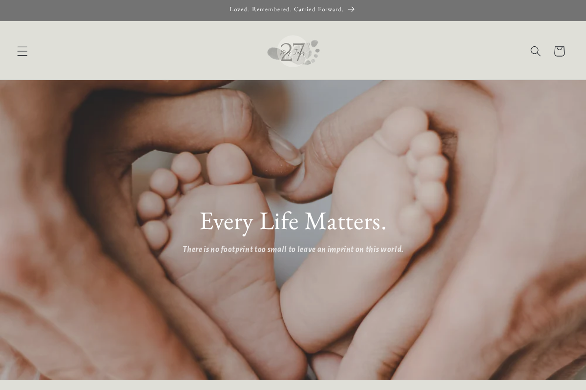 MyJuly27 homepage screenshot