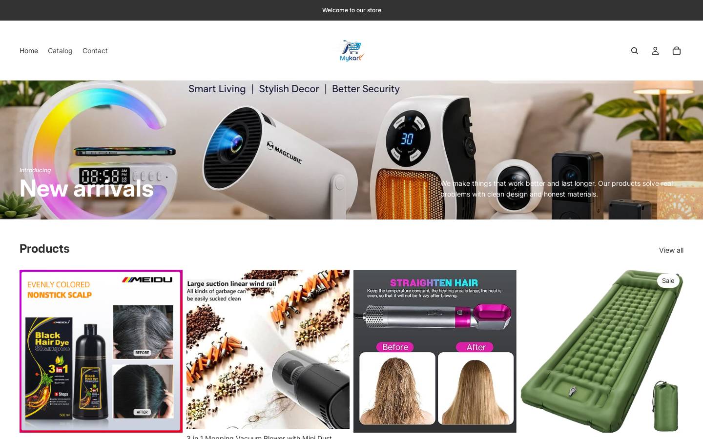mykartt.shop homepage screenshot