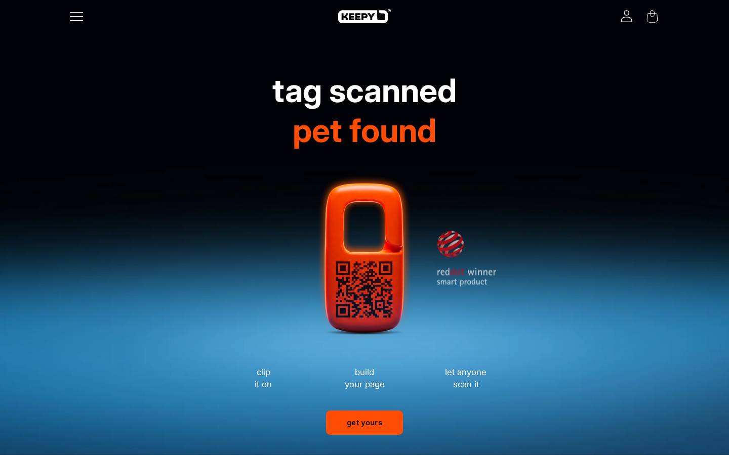 mykeepy.com homepage screenshot