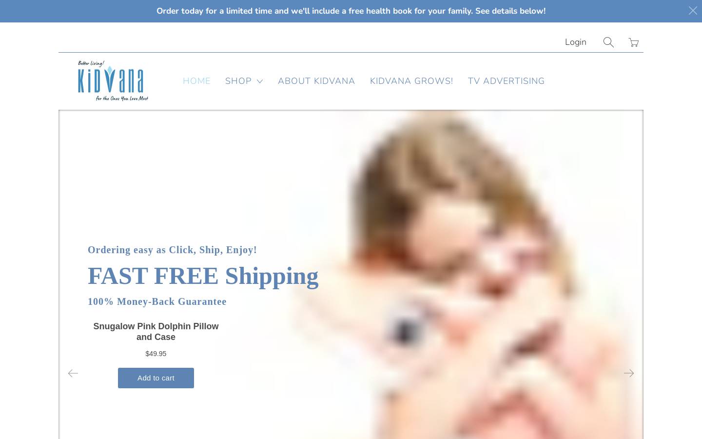 mykidvana.com homepage screenshot