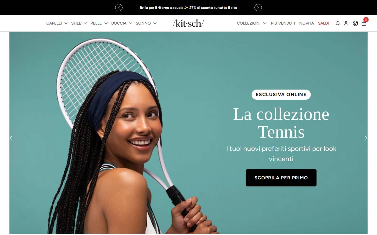 Kitsch homepage screenshot