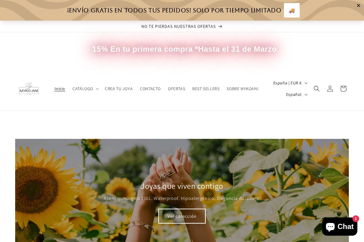 mykoani.com homepage screenshot
