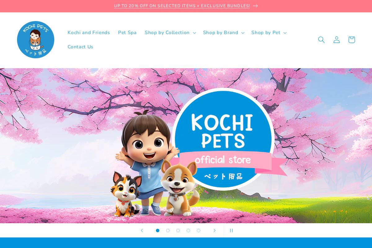 mykochipets.com homepage screenshot