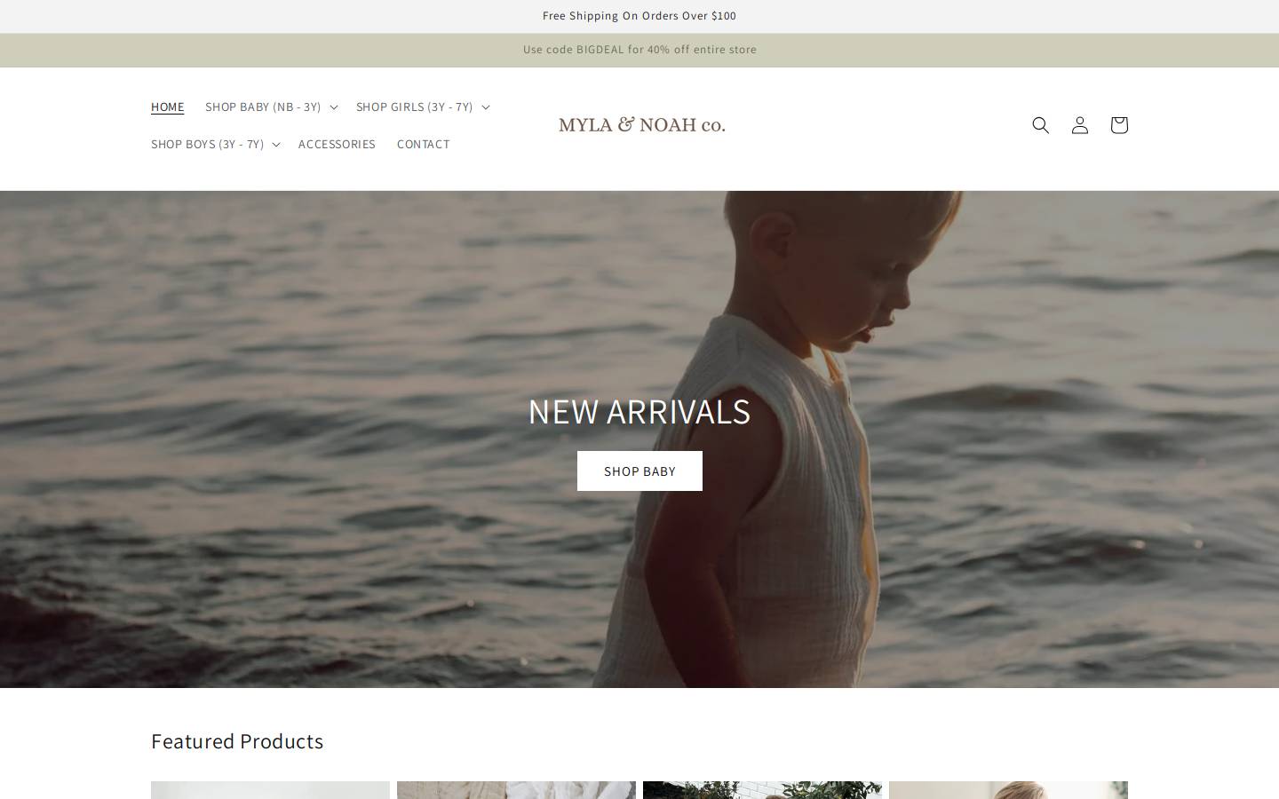 mylaandnoah.com homepage screenshot