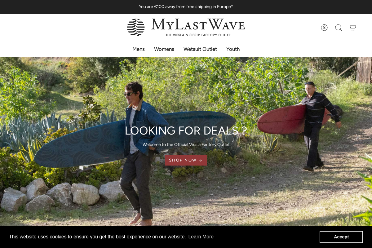 Mylastwave homepage screenshot