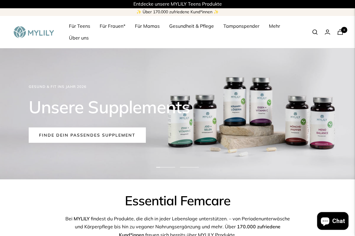 Mylily homepage screenshot