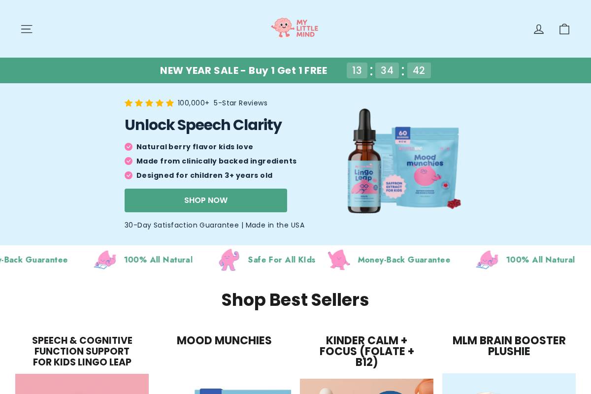 mylittlemind.shop homepage screenshot