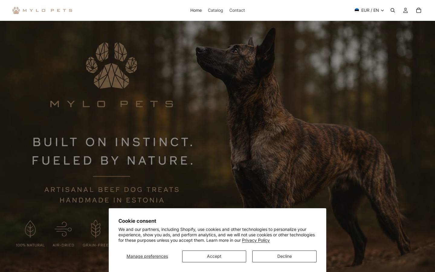 mylopets.com homepage screenshot