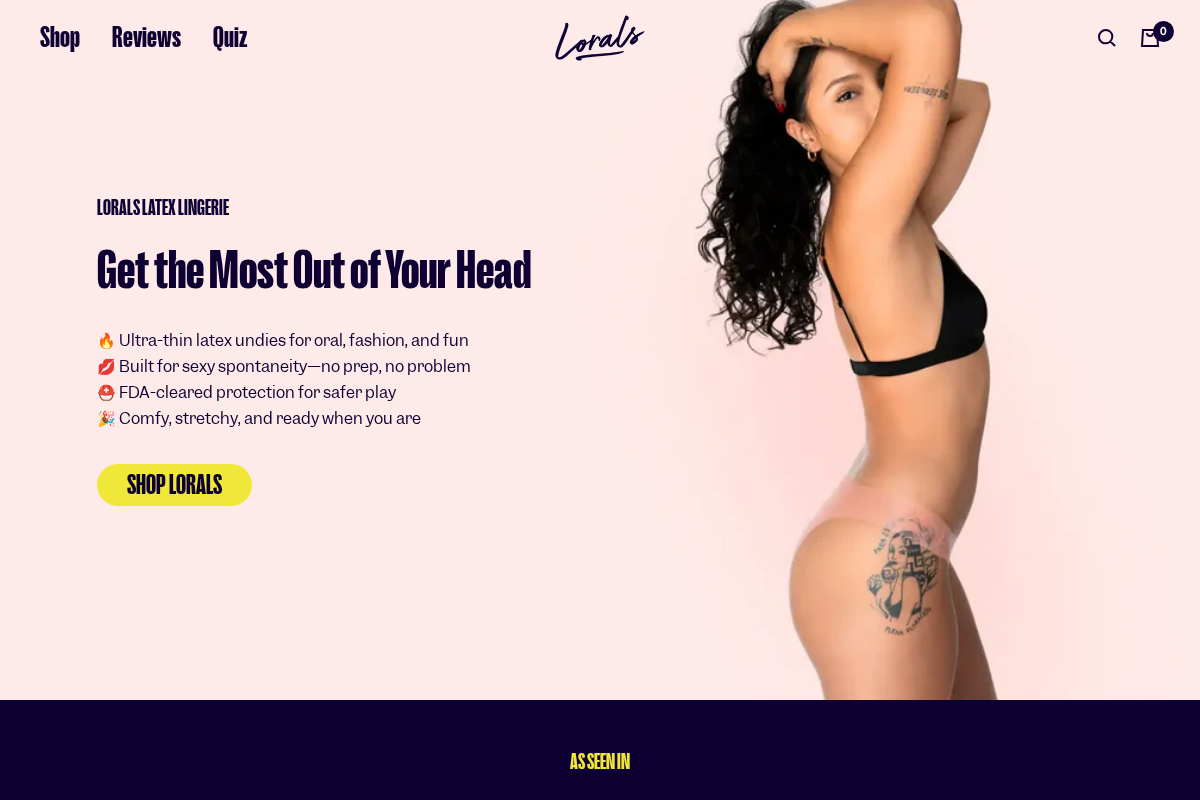 mylorals.com homepage screenshot