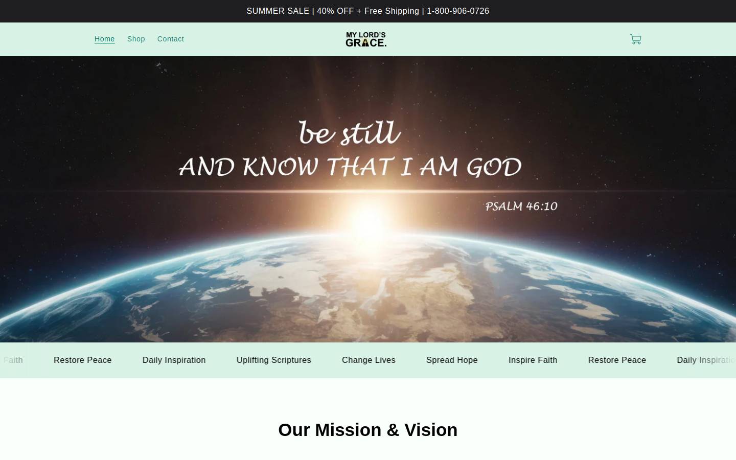 mylordsgrace.com homepage screenshot