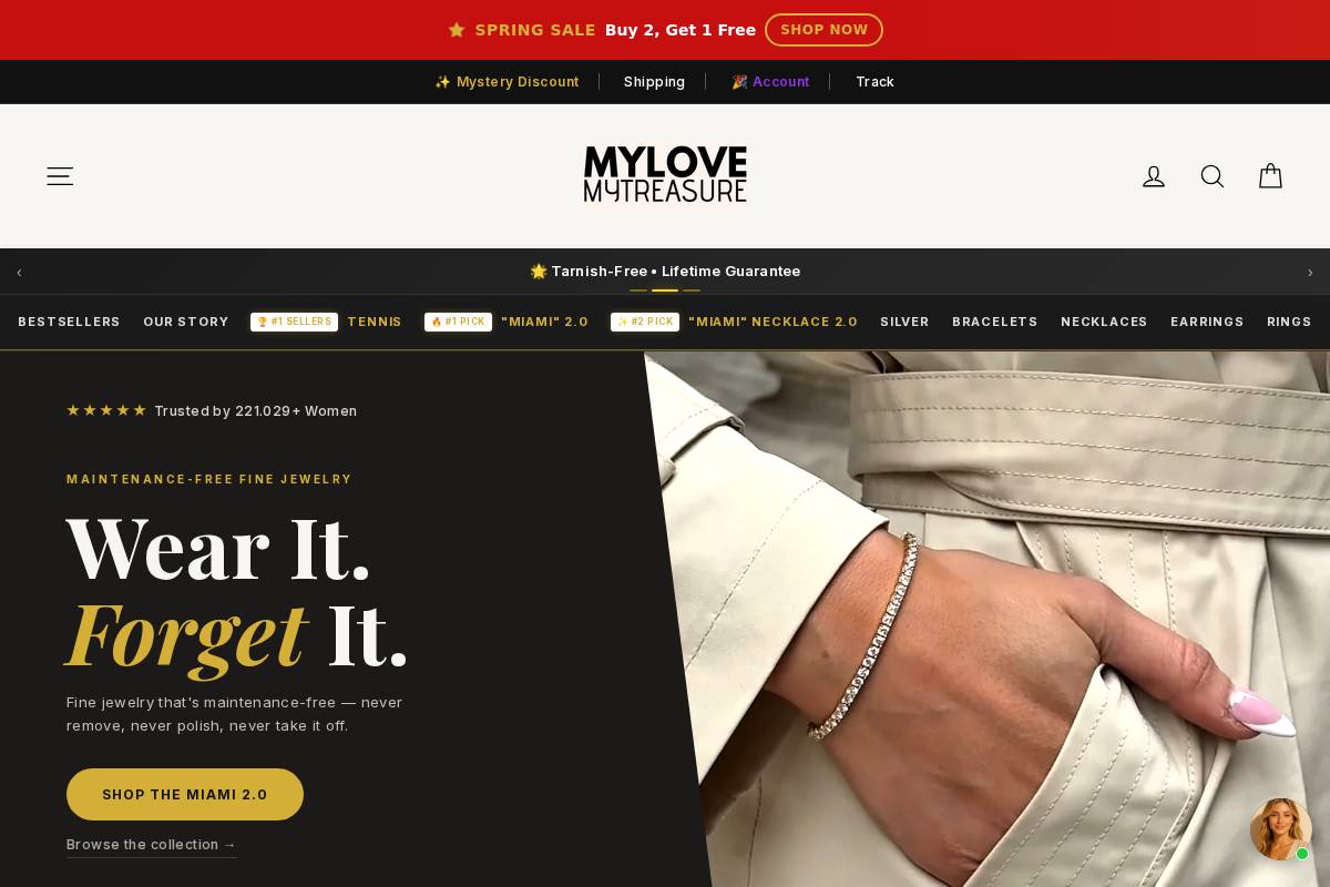 MyLove MyTreasure homepage screenshot