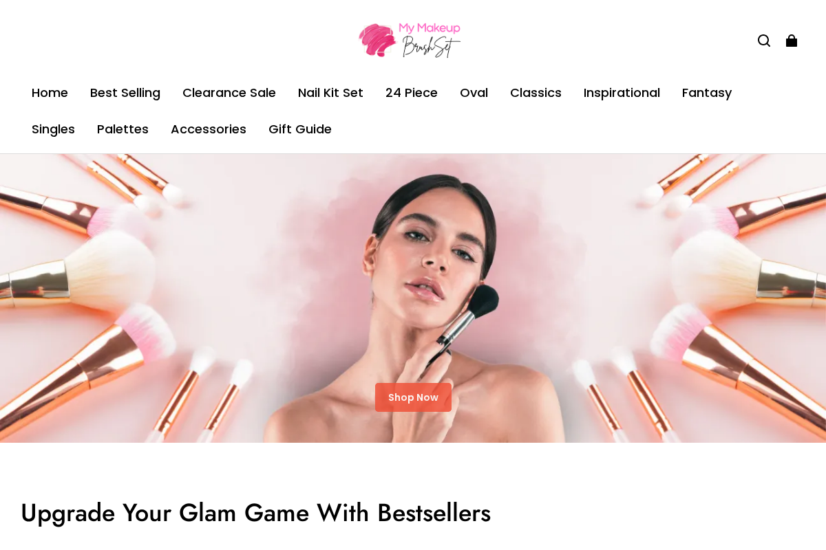 My Makeup Brush Set homepage screenshot