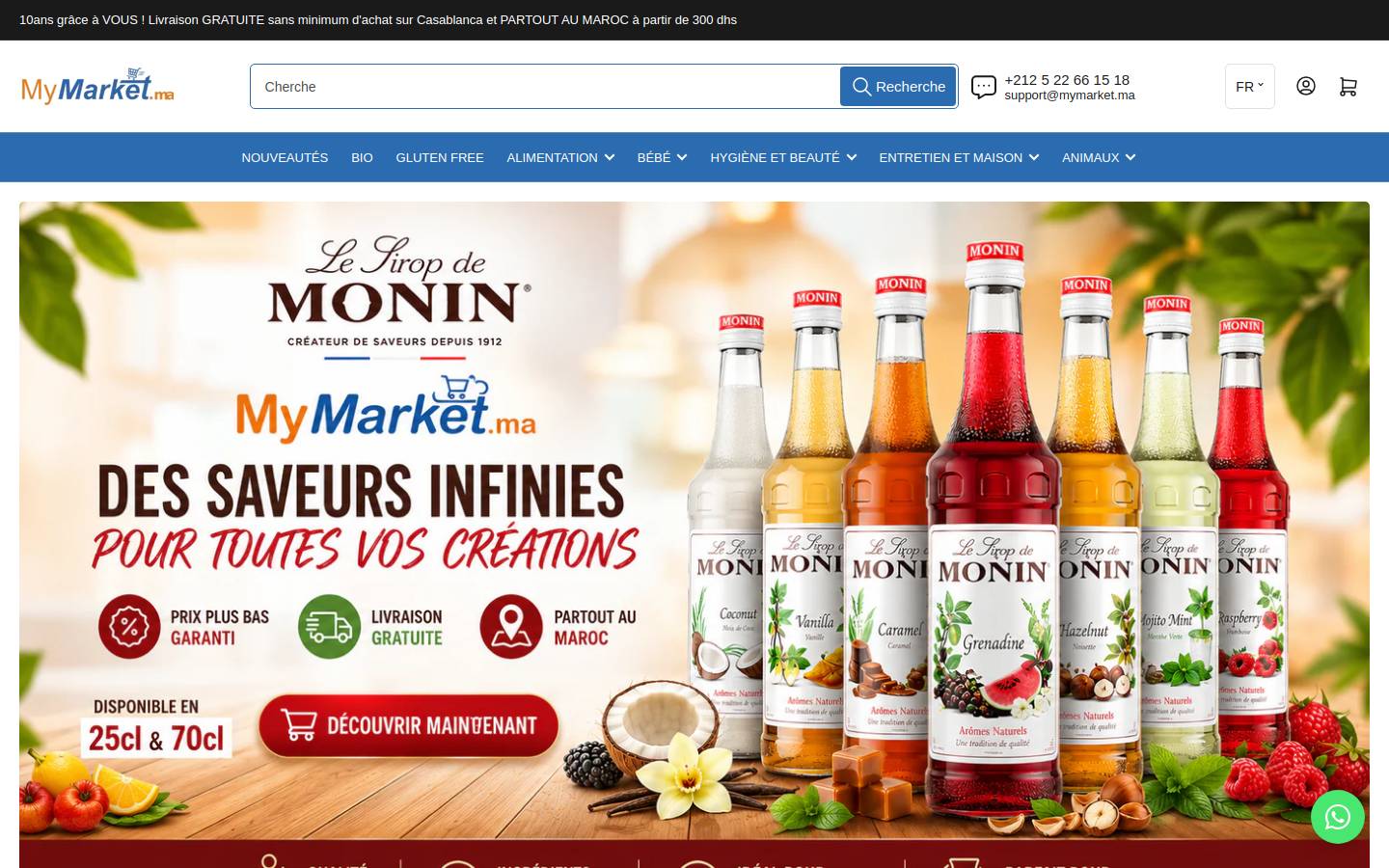 MyMarket.ma homepage screenshot