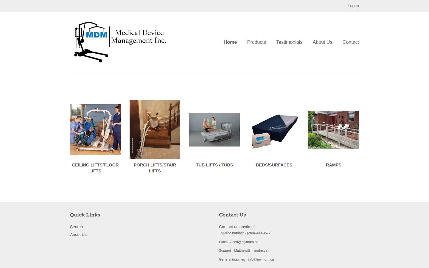 mymdm.ca homepage screenshot