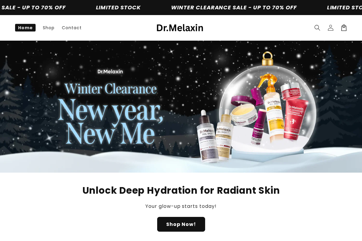 mymelaxin.co homepage screenshot