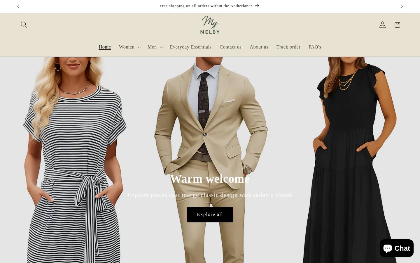 mymelby.com homepage screenshot