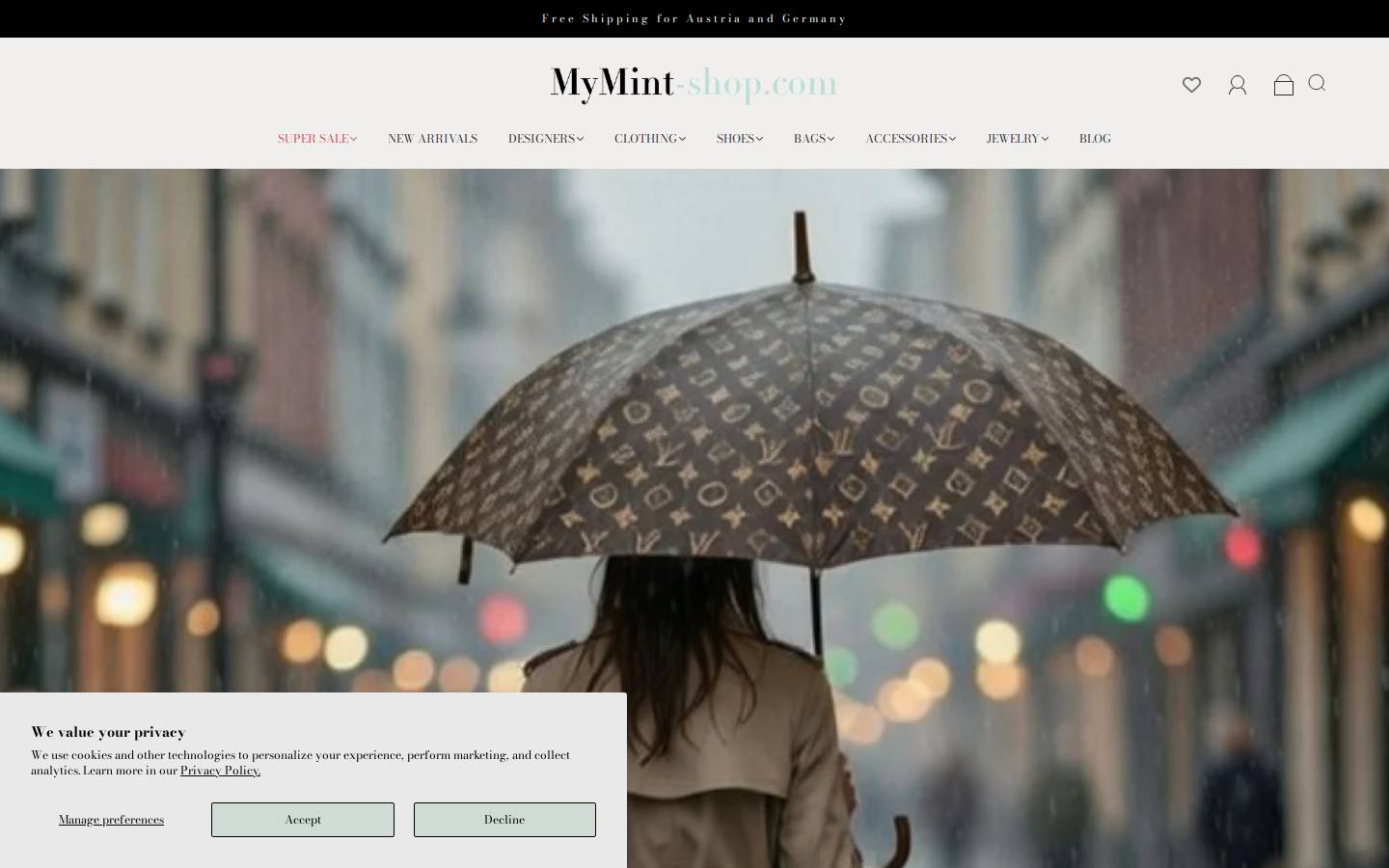 mymint-shop.net homepage screenshot