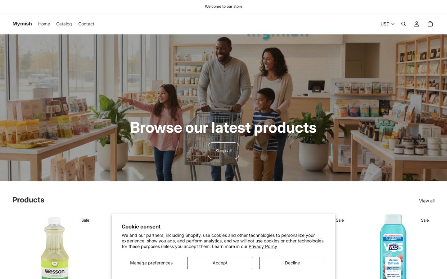 mymish.com homepage screenshot