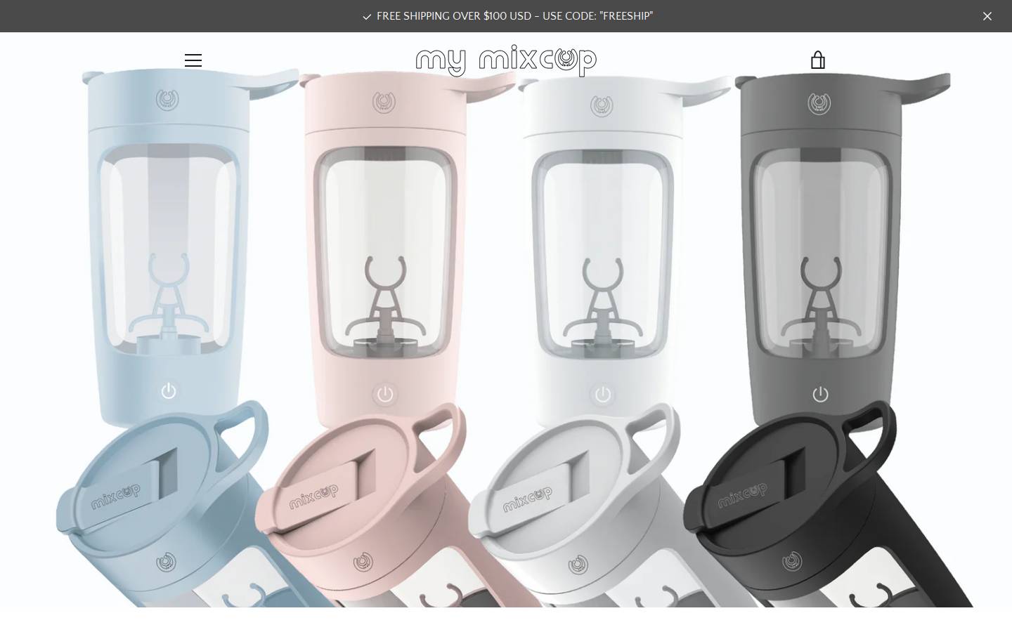 mymixcup.com homepage screenshot